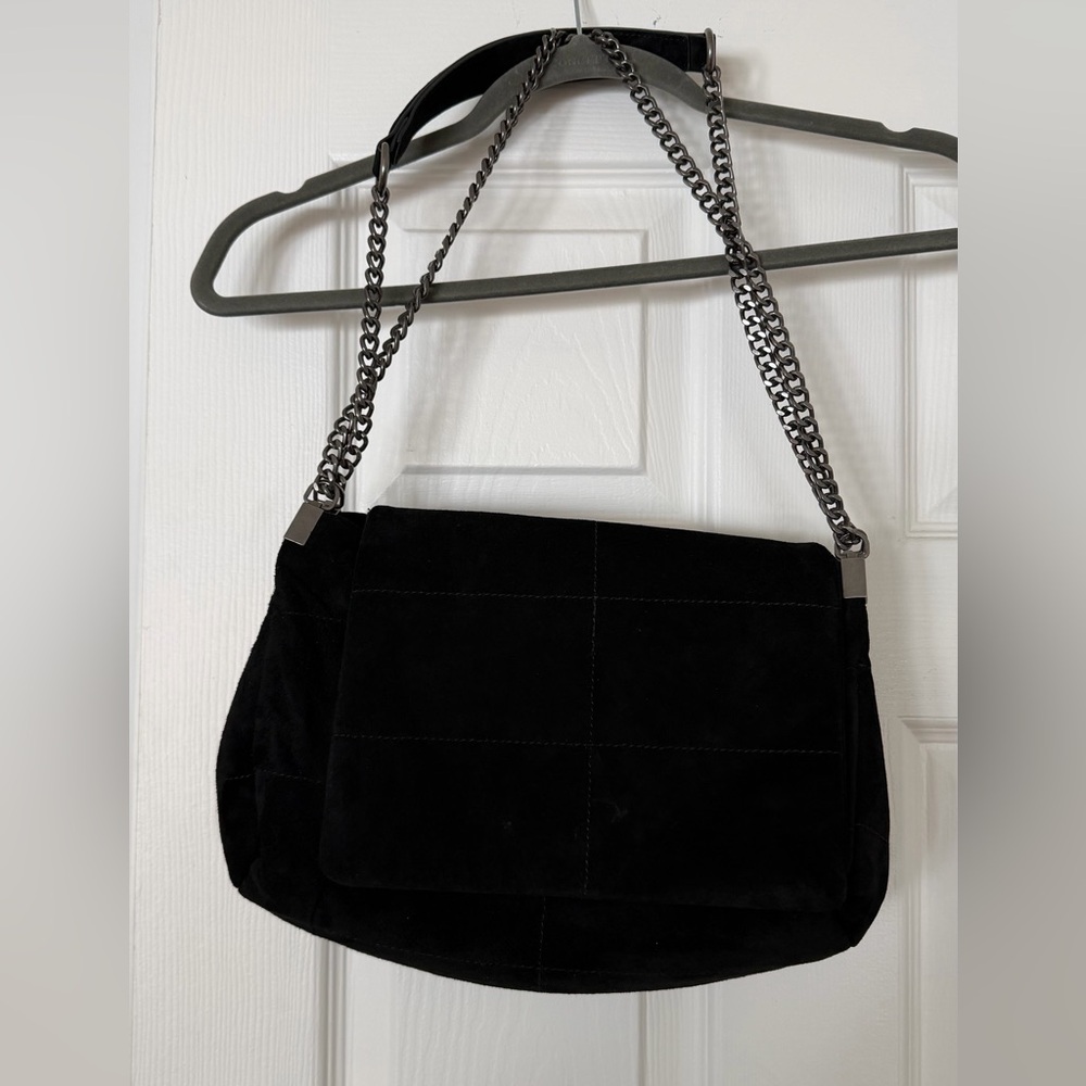 Zara Leather Suede Shoulder Bag